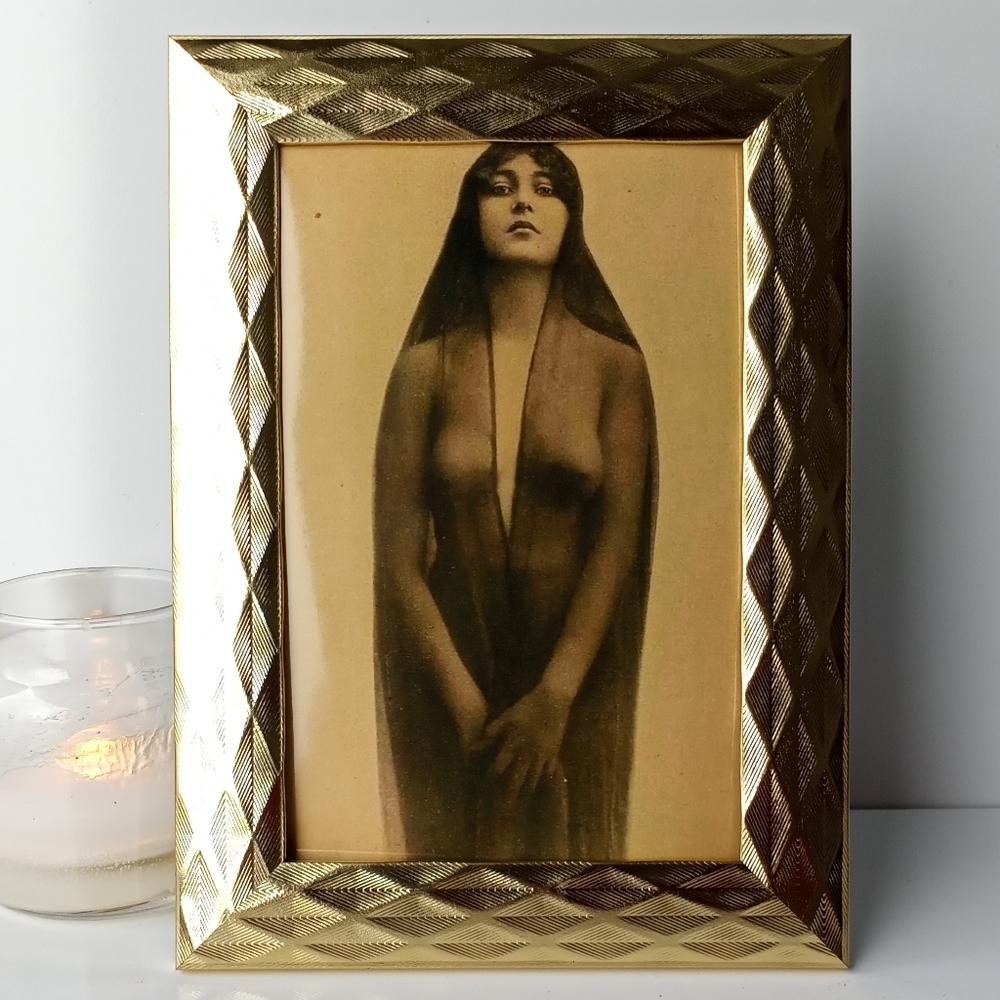 Vintage Portrait of Beautiful Woman ShabbyChic Beauty natural women Unique photo